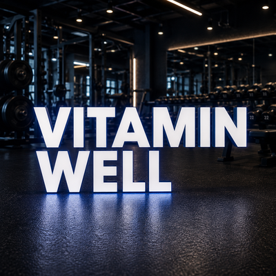 Vitamin Well logo – functional vitamin drinks and hydration brand UK