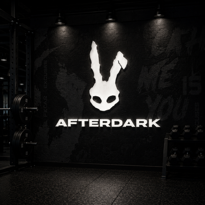 AfterDark logo – high-stimulant pre-workout and performance supplements brand UK