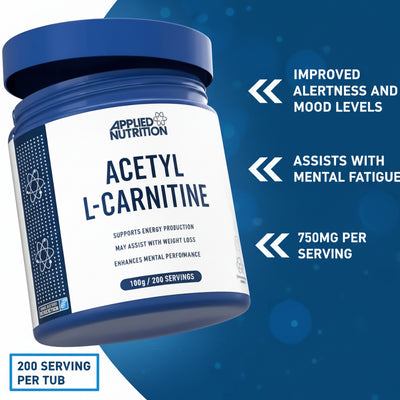 Applied Nutrition Acetyl L-Carnitine – 150g Tub
