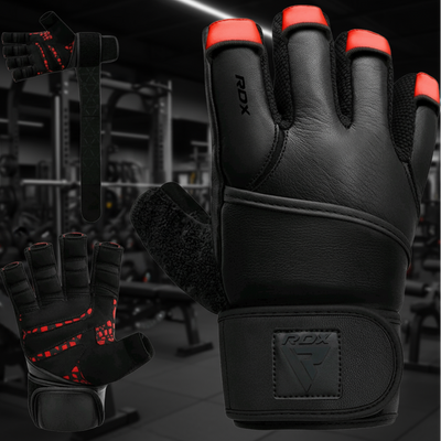 RDX Gym Glove Micro Plus – Red/Black