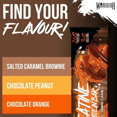 Warrior Creatine & Protein Bars – 12-Bar Case (75g)