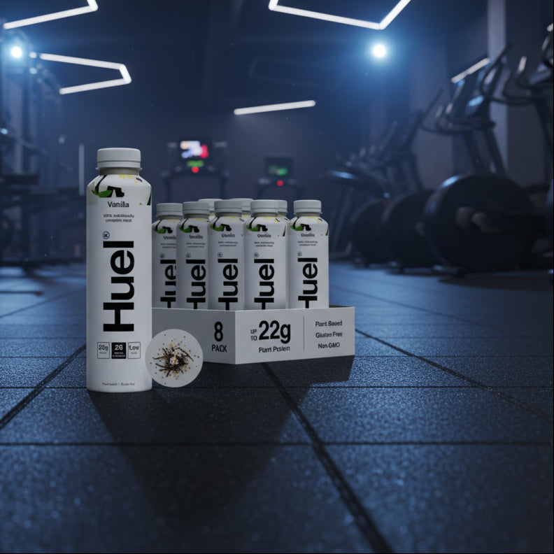 Huel Ready-To-Drink Plant-Based Meal – 8-Bottle Case (500ml) - Vanilla