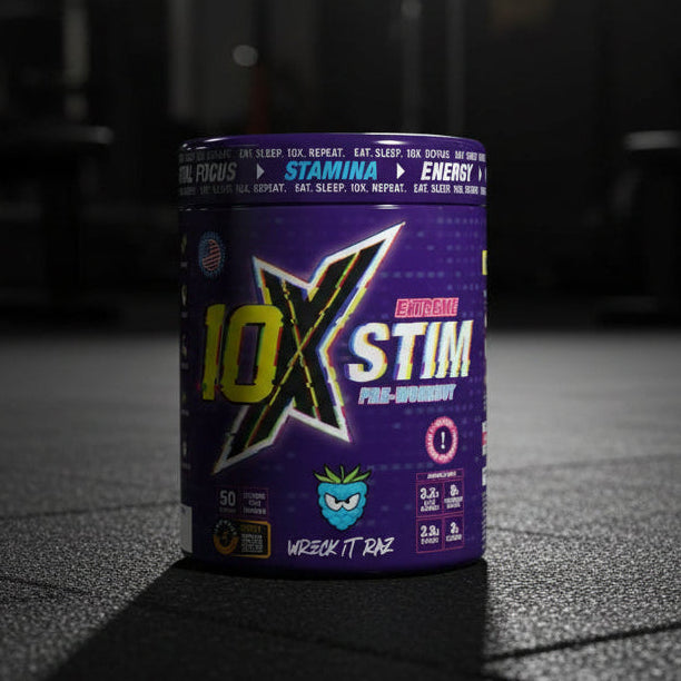 10X Athletic STIM Pre-Workout – 600g Tub - Wreck It Raz