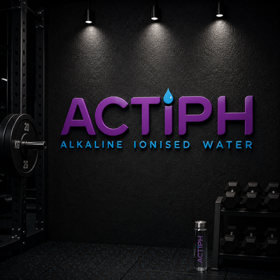 Actiph logo – alkaline ionised water and hydration brand UK