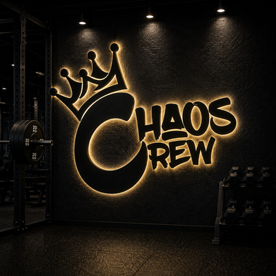 Chaos Crew logo – high-stimulant pre-workout and performance supplements brand UK