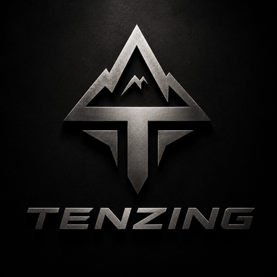 Tenzing logo – natural plant-based energy drink brand inspired by Himalayan ingredients UK
