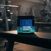 Container of Animal Creatine Chews with blue and black design