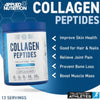 Applied Nutrition Collagen Peptides packaging with benefits listed on a blue background