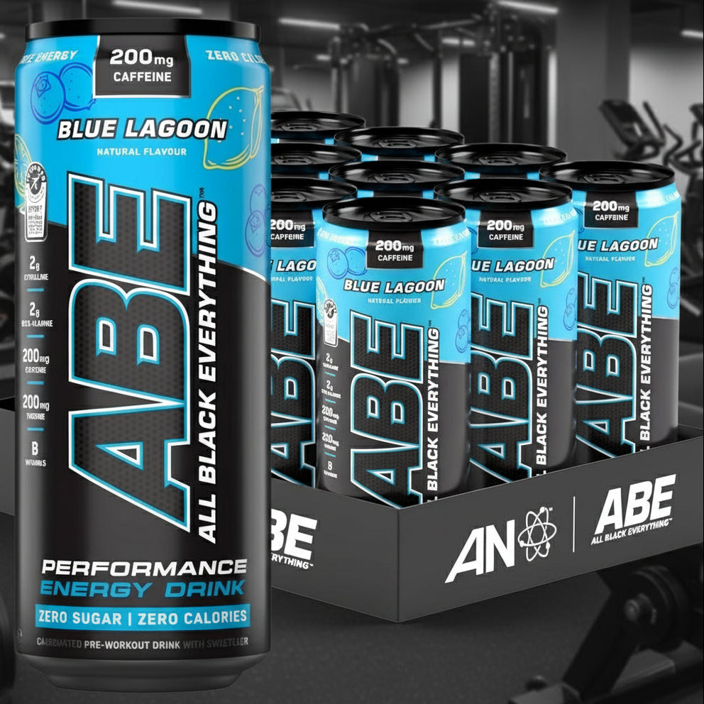 Applied Nutrition ABE Pre-Workout Energy Cans – 12-Can Case - Blue Lagoon / 12 Pack