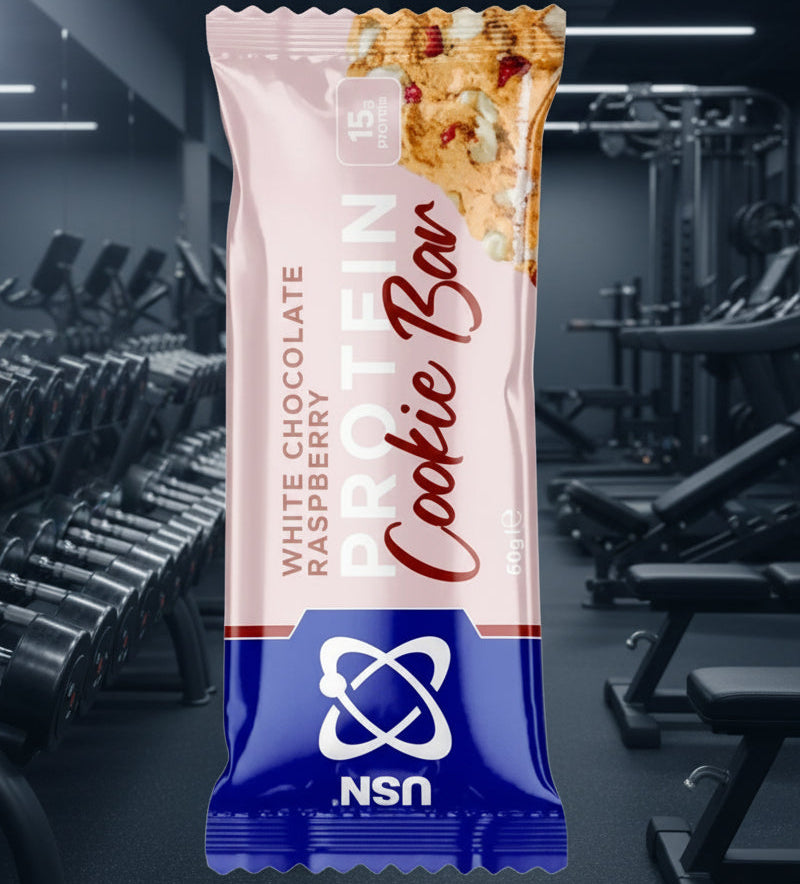 USN Trust Cookie Bars – 12-Bar Case (60g) - White Chocolate & Raspberry