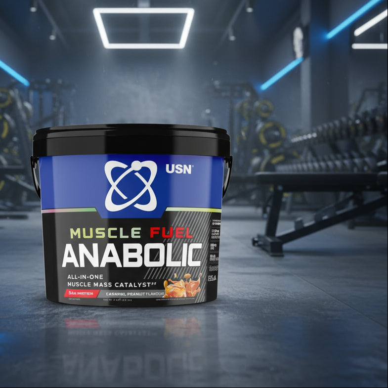 USN Anabolic Muscle Fuel Mass Gainer – 4kg Tub - Caramel Peanut