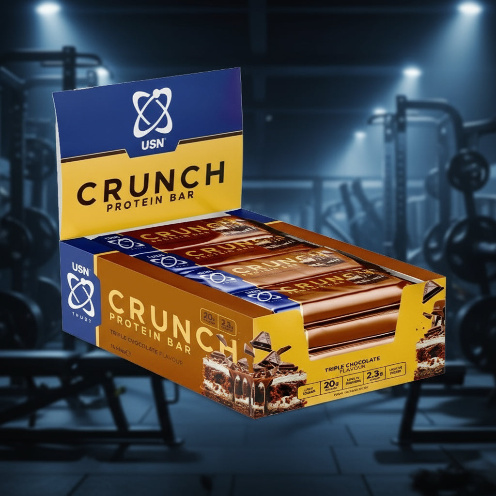 USN Trust Crunch Protein Bars – 12-Bar Case (60g) - Tripple Chocolate