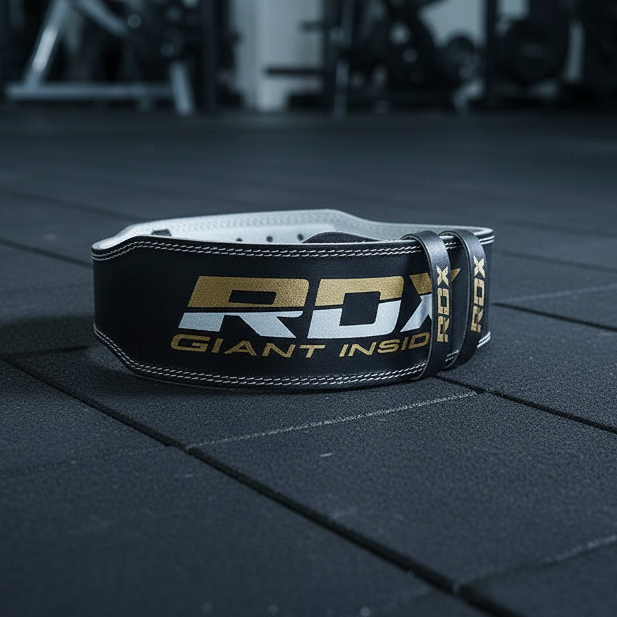 RDX Leather Weightlifting Belt – 4’’