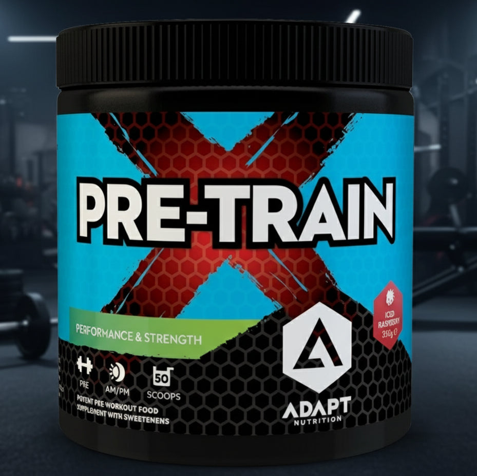Adapt Nutrition PreTRAIN X Pre-Workout – 350g Tub - Iced Raspberry