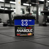 USN Muscle Fuel Anabolic supplement container on a gym floor