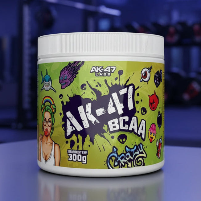 AK-47 Labs BCAA – 300g Tub - Strawberry Kiwi
