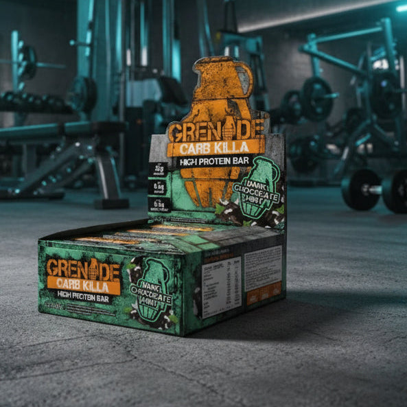 Grenade Protein Bars – 12-Bar Case (60g) - Dark Chocolate Mint