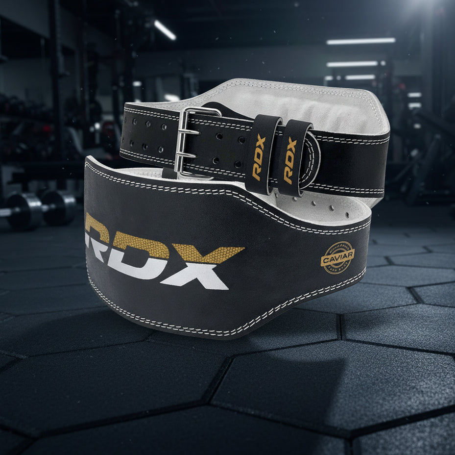 RDX Leather Weightlifting Belt – 4’’