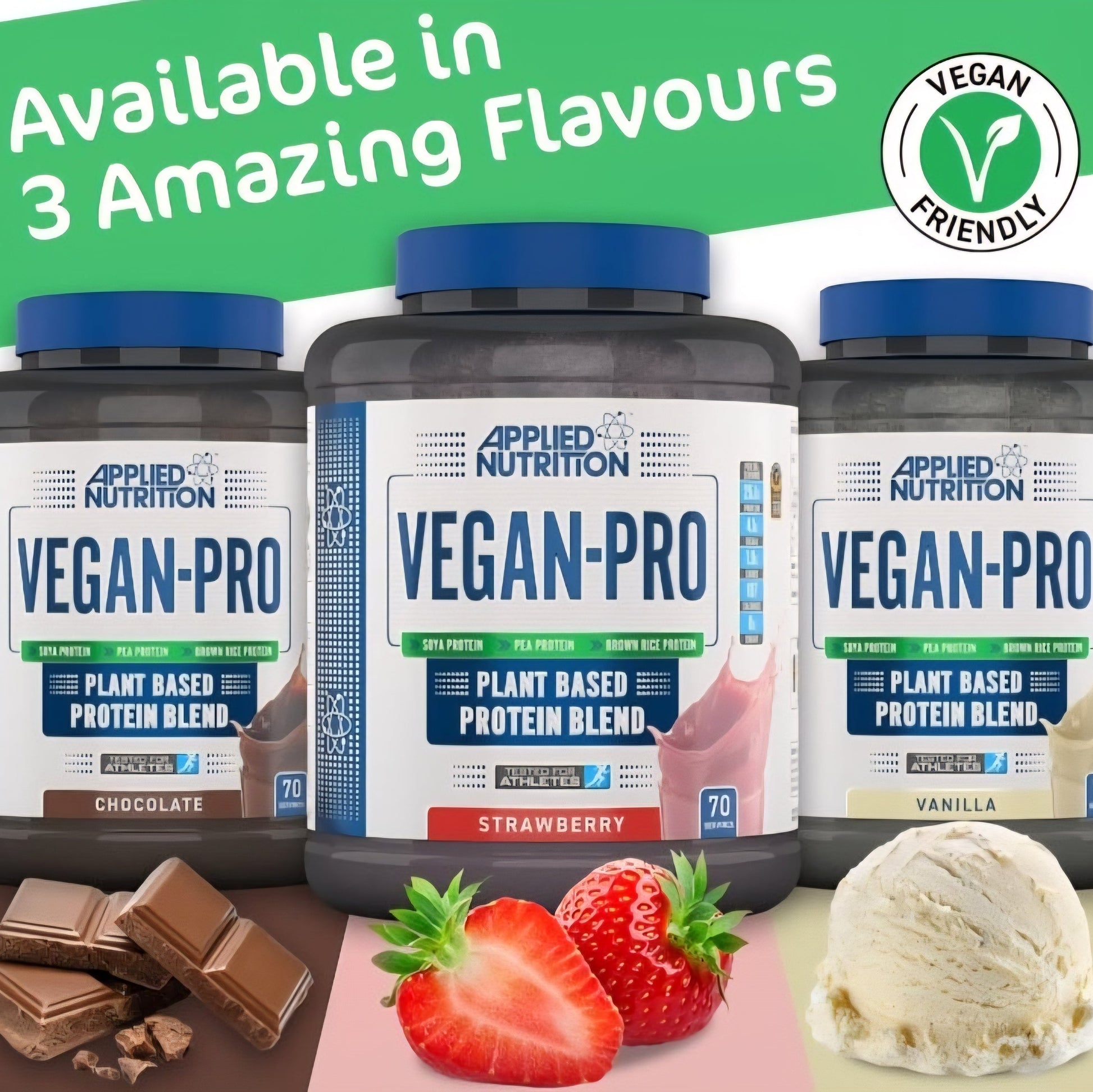 Applied Nutrition Plant Protein Powder – 1.8kg Tub (60 Servings)
