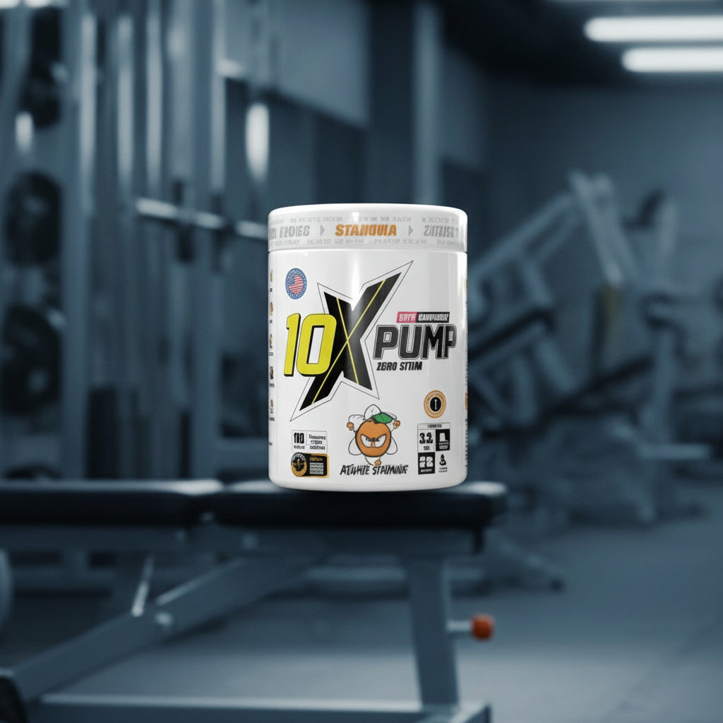 Athletic PUMP Pre-Workout – 10-Tub Case (600g) - Atomic Orange