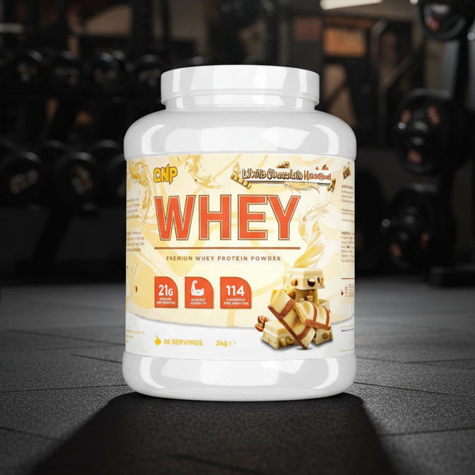 CNP Whey Protein Powder – 2kg Tub - White Chocolate Hazelnut