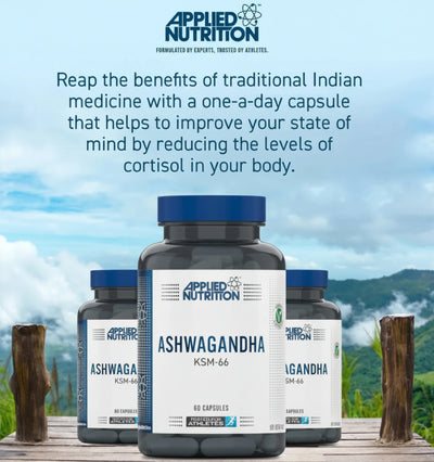 Applied Nutrition Ashwagandha Capsules – 60-Cap Bottle