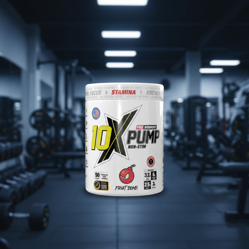 Athletic PUMP Pre-Workout – 10-Tub Case (600g) - Fruit Bomb