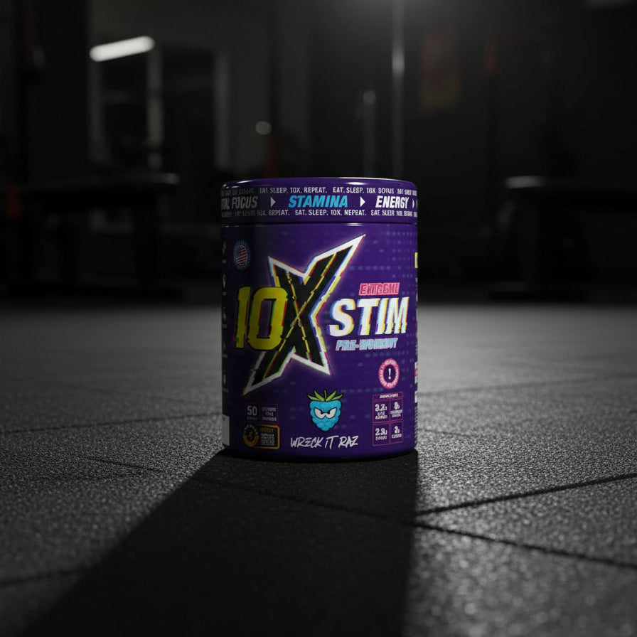 10X Athletic STIM Pre-Workout – 600g Tub - Wreck It Raz