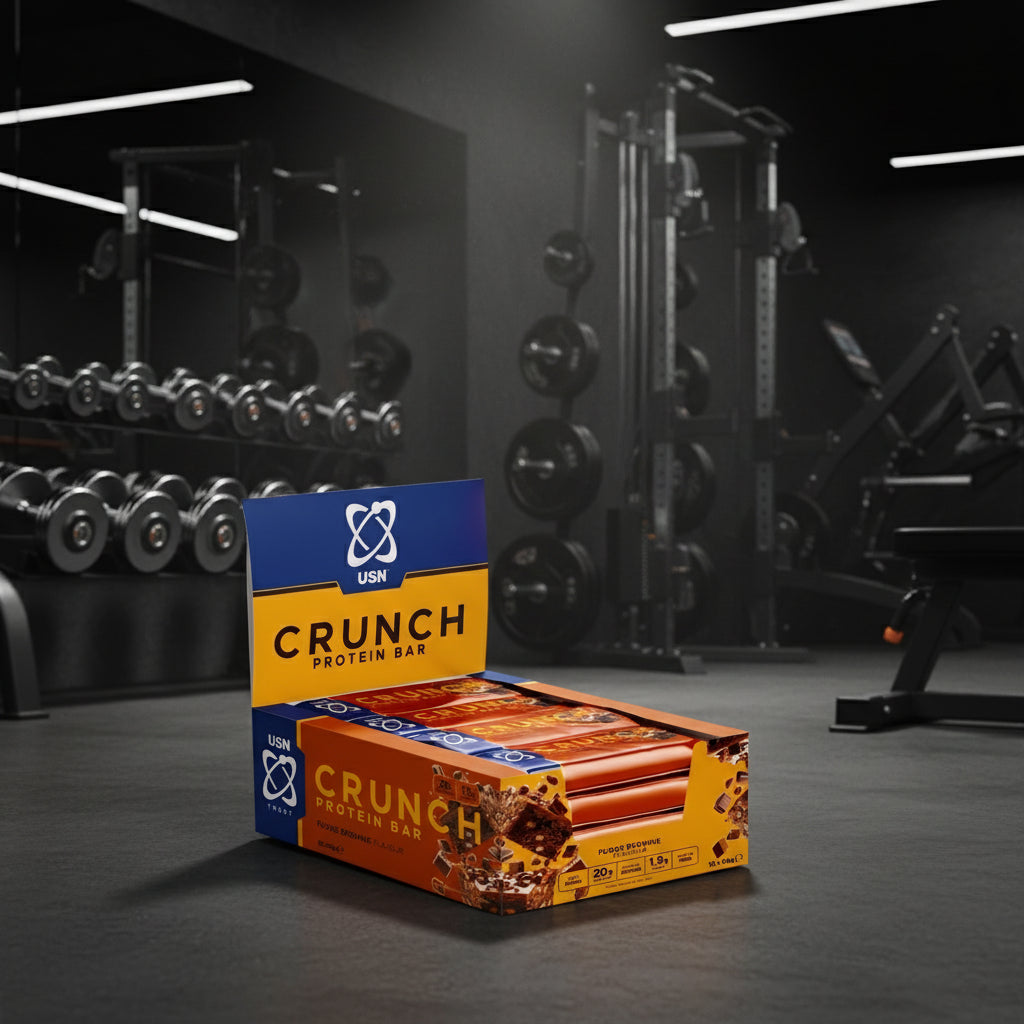 USN Trust Crunch Protein Bars – 12-Bar Case (60g) - Chocolate Brownie