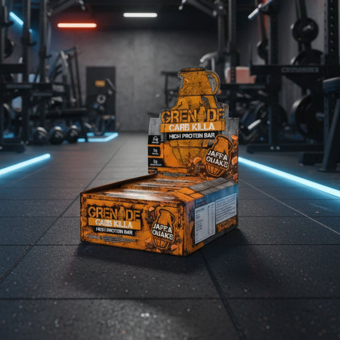 Grenade Protein Bars – 12-Bar Case (60g) - Jaffa Quake