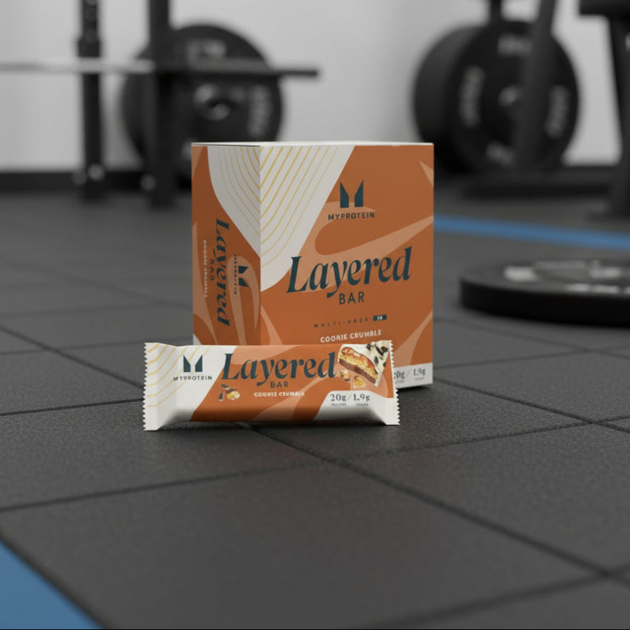 Myprotein Layered Protein Bars – 12-Bar Case (60g) - Cookie Crumble
