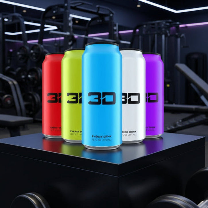 3D Energy Drink – 12-Can Case (473ml)