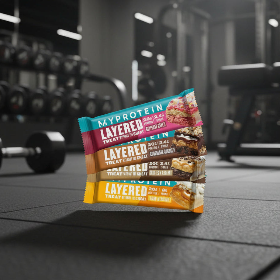 Myprotein Layered Protein Bars – 12-Bar Case (60g)