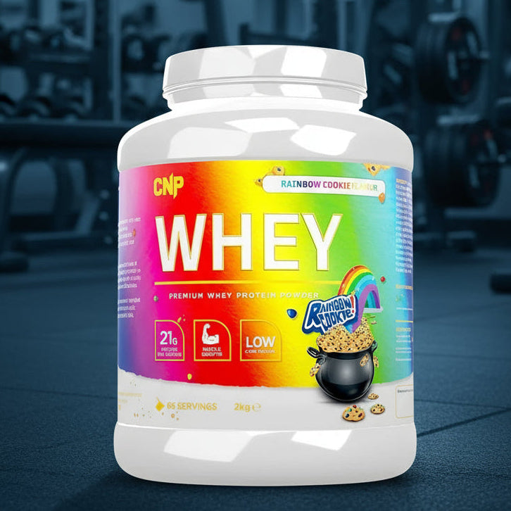 CNP Whey Protein Powder – 2kg Tub - Rainbow cookie