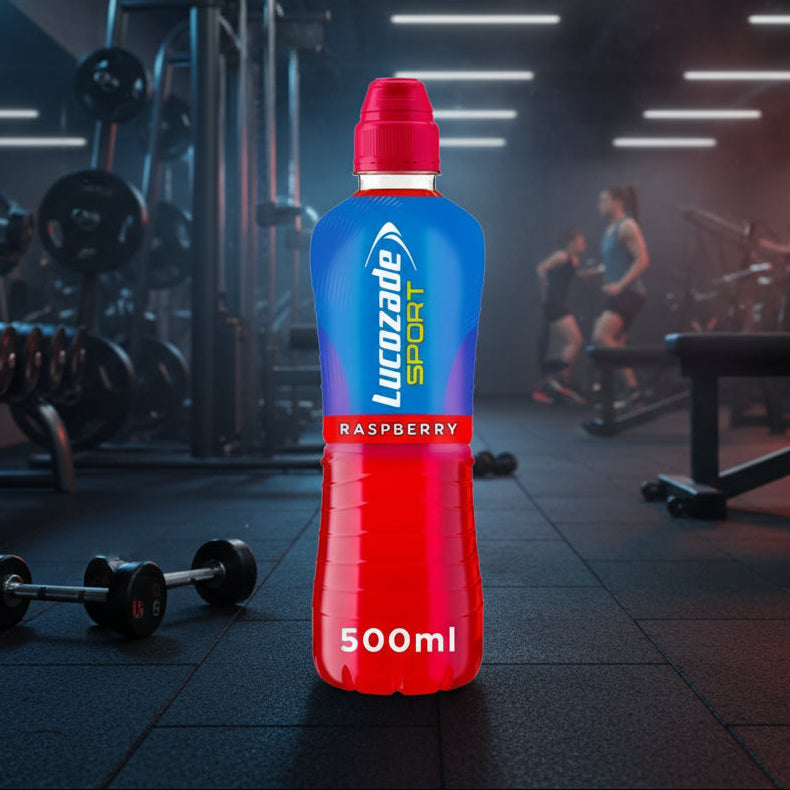 Lucozade Sport Isotonic Performance Fuel – 12-Bottle Case (500ml) - Raspberry