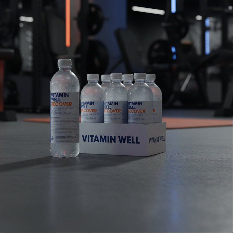 Vitamin Well Low-Calorie Flavoured Water – 12-Bottle Case (500ml) - Recover