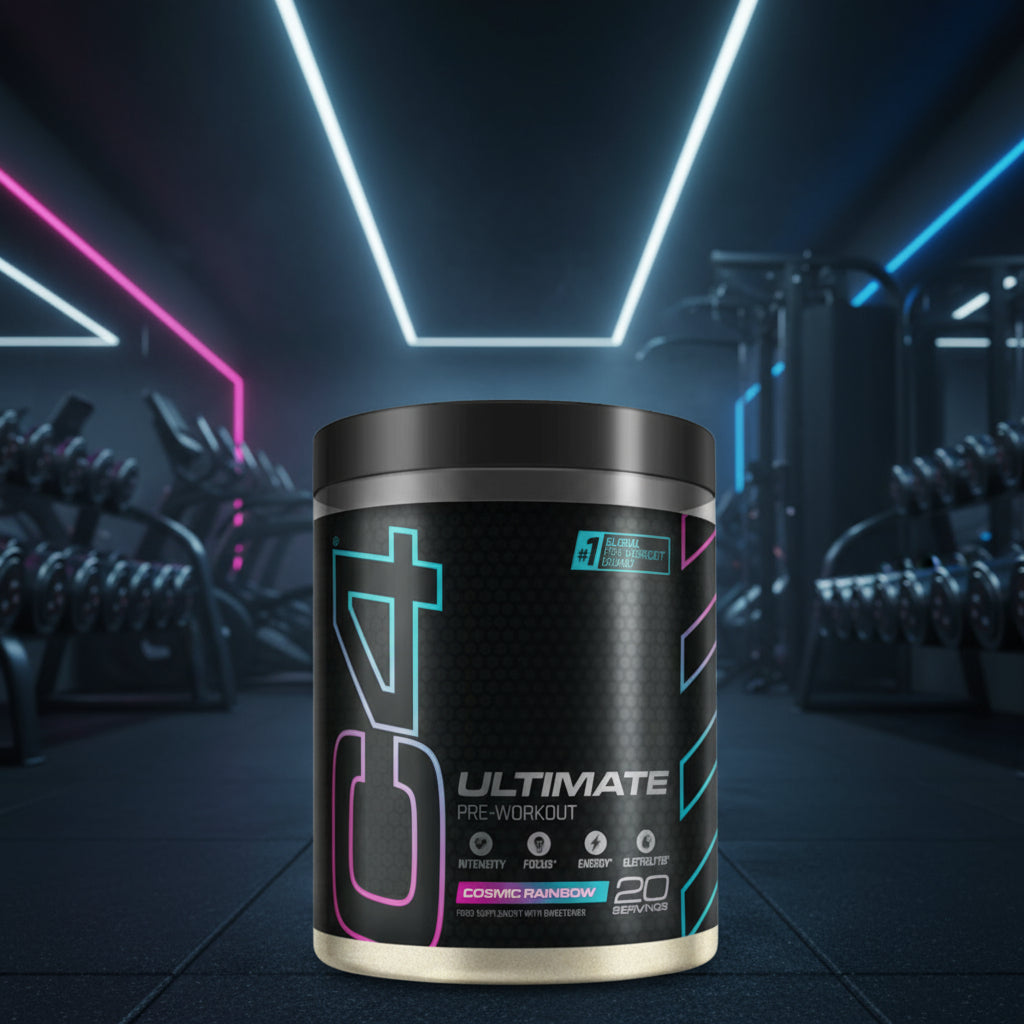 C4 Ultimate Pre-Workout – 500g Tub - Cosmic Rainbow