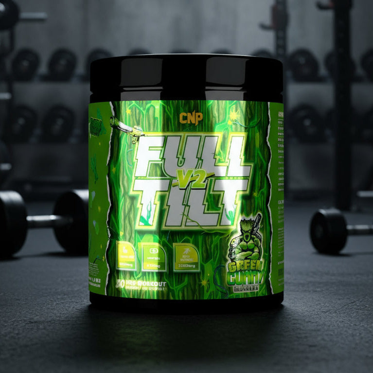 CNP Full Tilt V2 Pre-Workout – 570g Tub - Green Gummy Machine