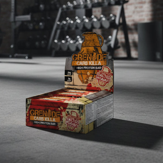 Grenade Protein Bars – 12-Bar Case (60g) - White Chocolate Salted Peanut