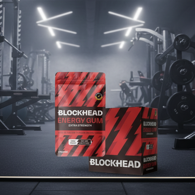 Blockhead Extra Strength Energy Gum – 12-Pack (16.45g)