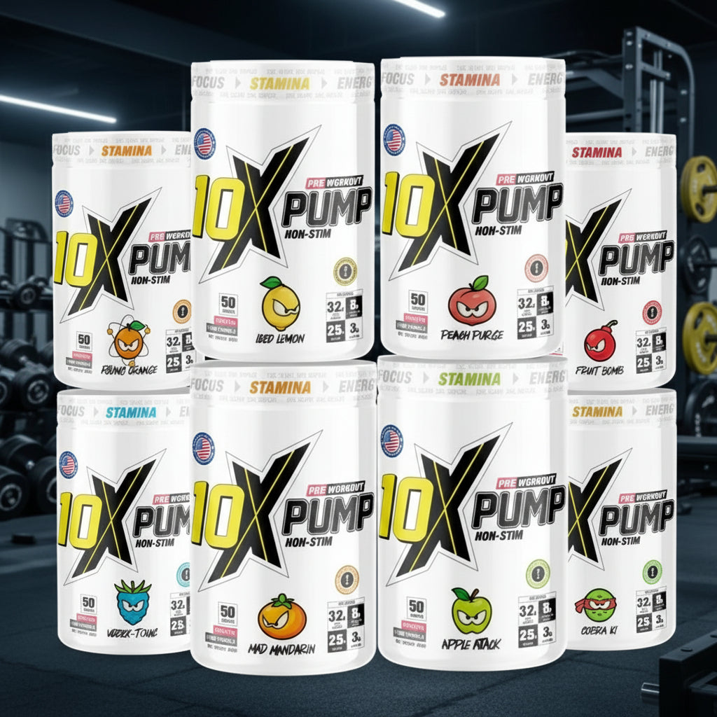 Athletic PUMP Pre-Workout – 10-Tub Case (600g)