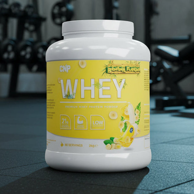 CNP Whey Protein Powder – 2kg Tub - Banana