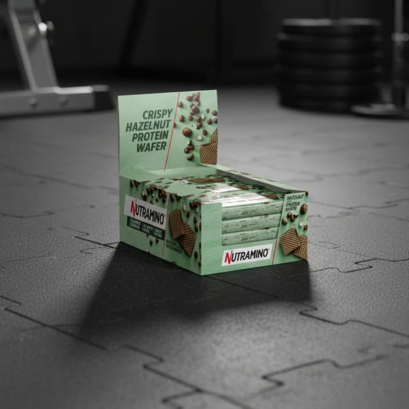 Nutramino Protein Wafers – 12-Bar Case (39g) - Hazelnut