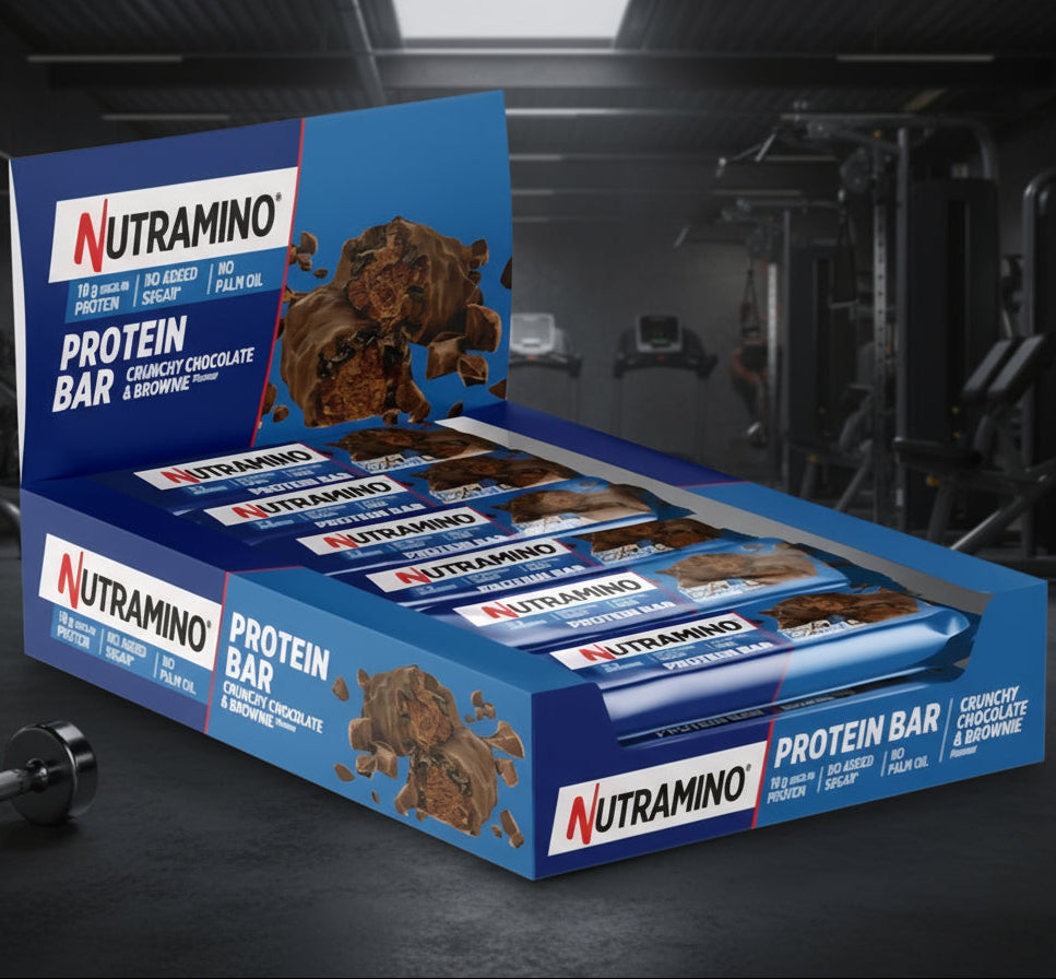 Nutramino Protein Bars – 12-Bar Case (55g) - Chocolate Brownie