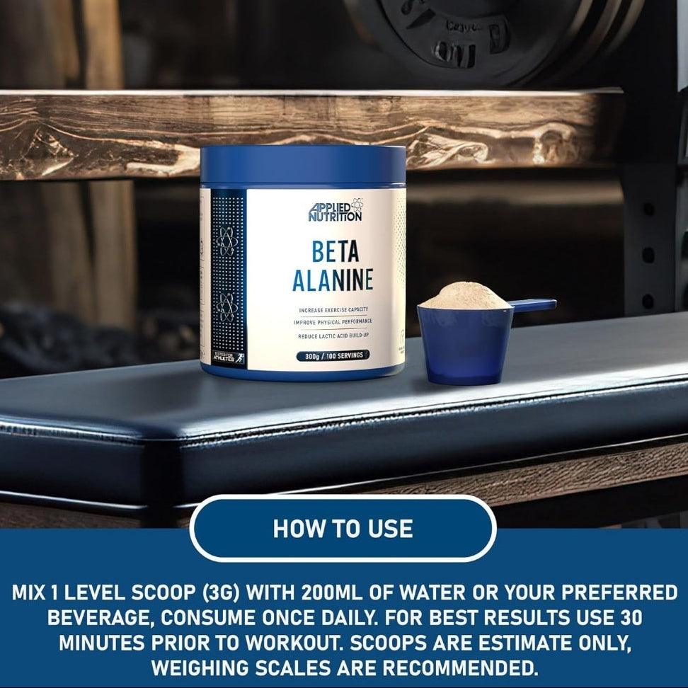 Applied Nutrition Beta-Alanine Pre-Workout Powder – Unflavoured – 300g Tub