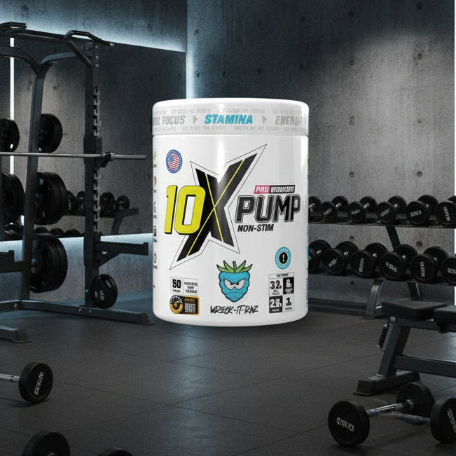Athletic PUMP Pre-Workout – 10-Tub Case (600g) - Wreck It Raz