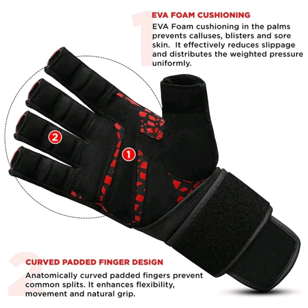 RDX Gym Glove Micro Plus – Red/Black