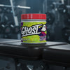 GHOST supplement container with colourful label featuring Welch's Grape Cran flavour