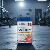 Applied Nutrition Critical Whey Tub on a gym floor
